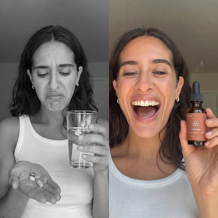One dropper. No brewing, no grit, no horse-pills.